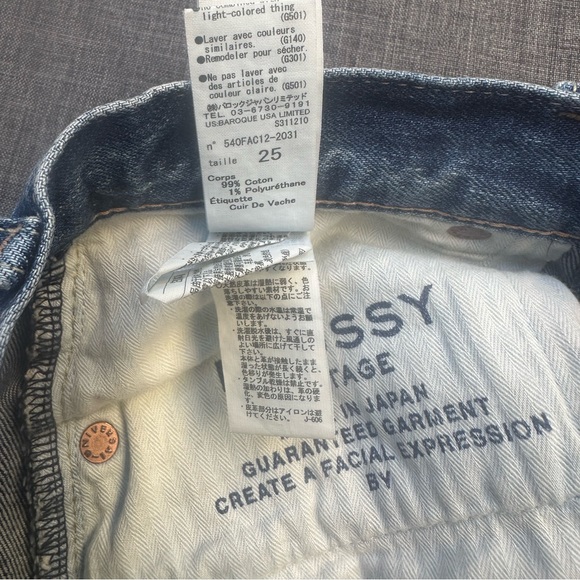 MOUSSY VINTAGE EVELYN CROPPED STRAIGHT-HI
Size 25 inseam 29”
Made in JAPAN - Picture 8 of 12